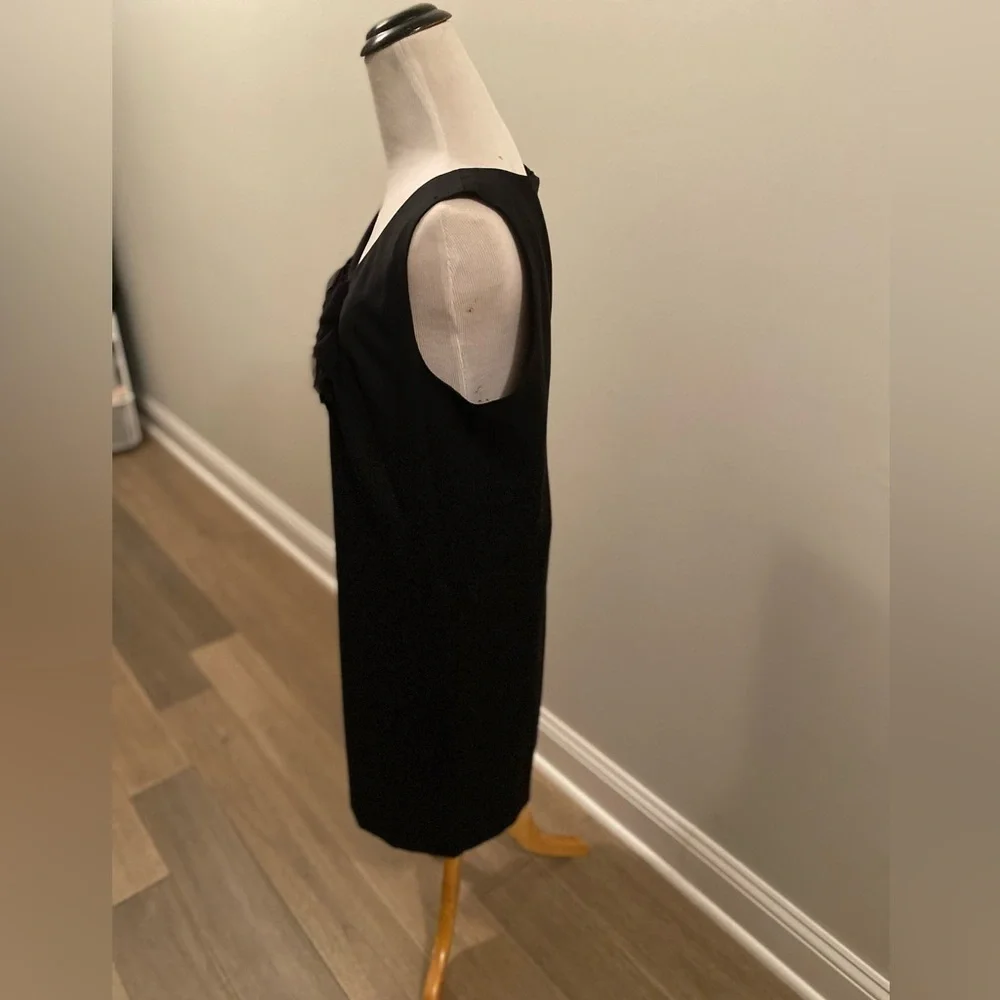 J Crew Black Dress with Embellished Neckline - Picture 5 of 6